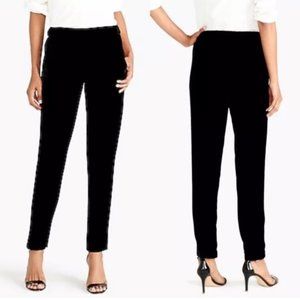 J.Crew Mercantile Black Pull On Drapey Velvet Pant